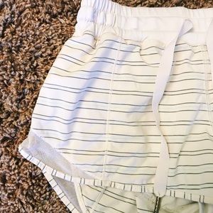 Lulu Lemon Striped Running Shorts